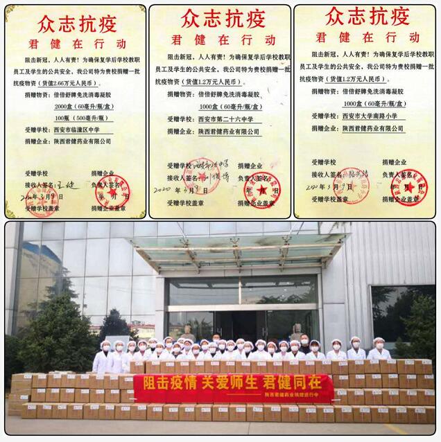 眾志抗疫情，君健在行動(dòng)